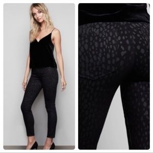 Good American •8/29• Good Legs Crop Leopard Foil Print